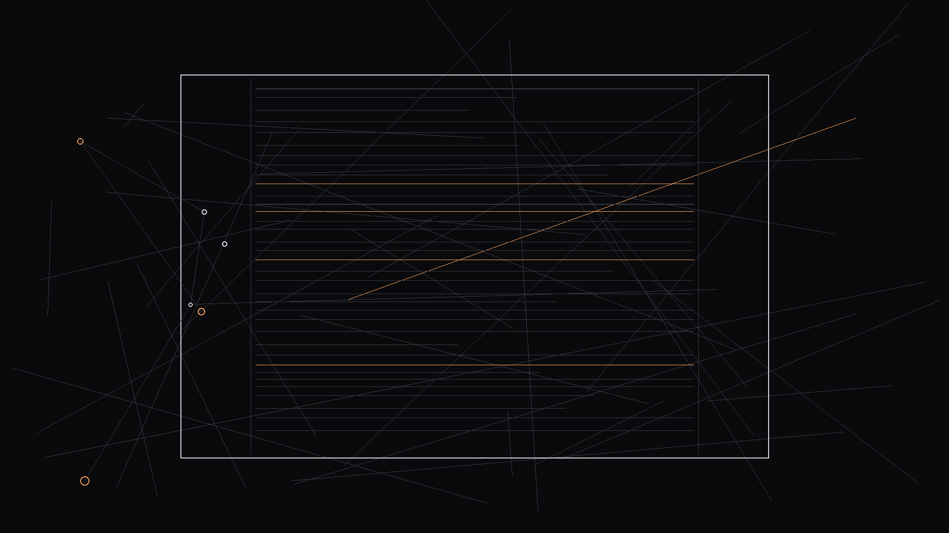 ScreenWeaver: timeline, script, and structure as one object; dark mode technical sketch