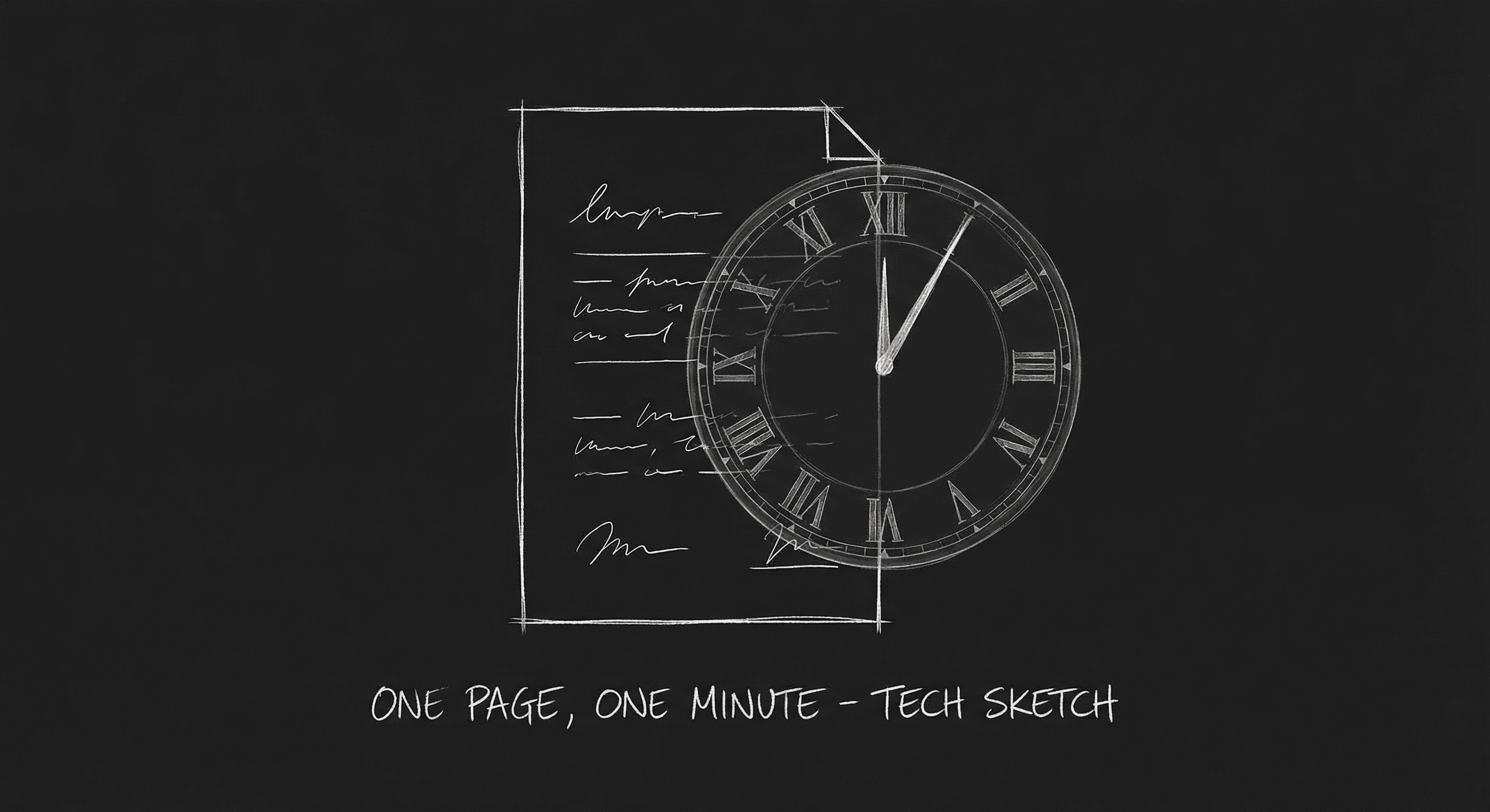 One page, one minute