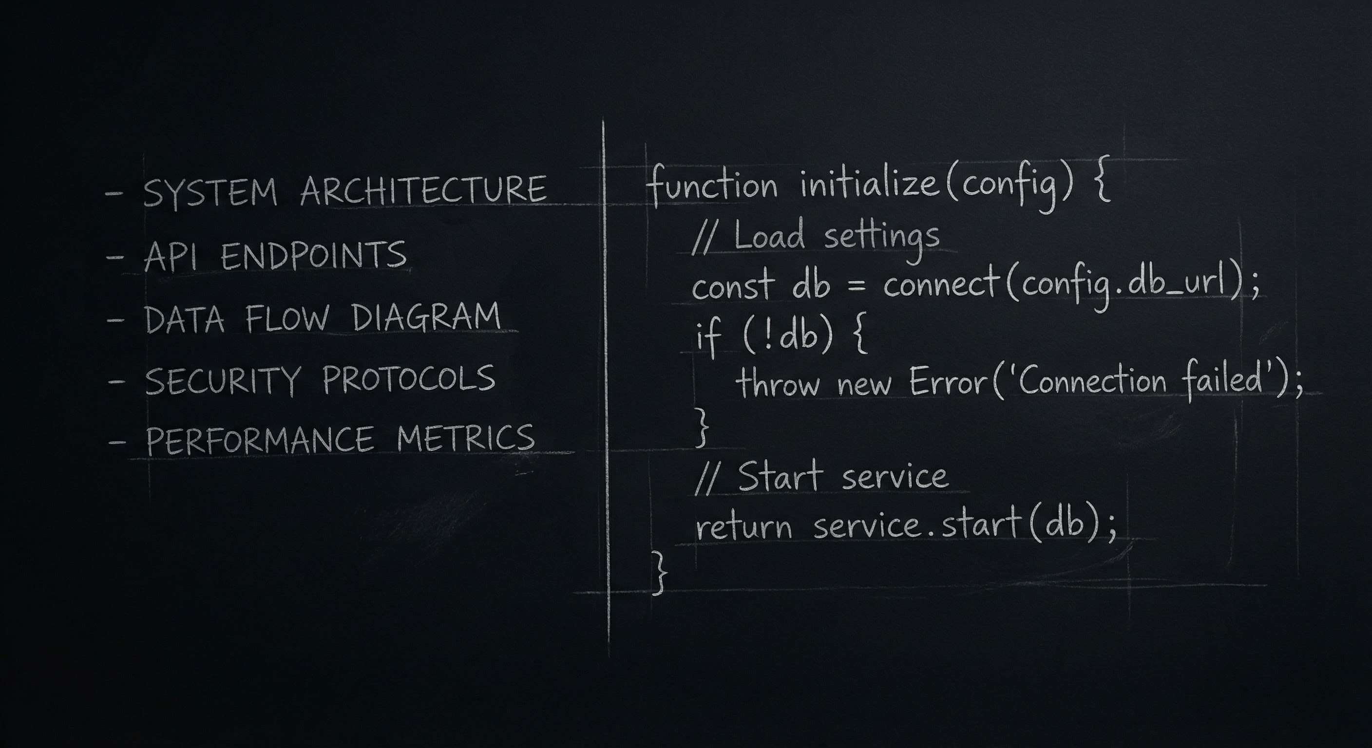 Notes and script side by side