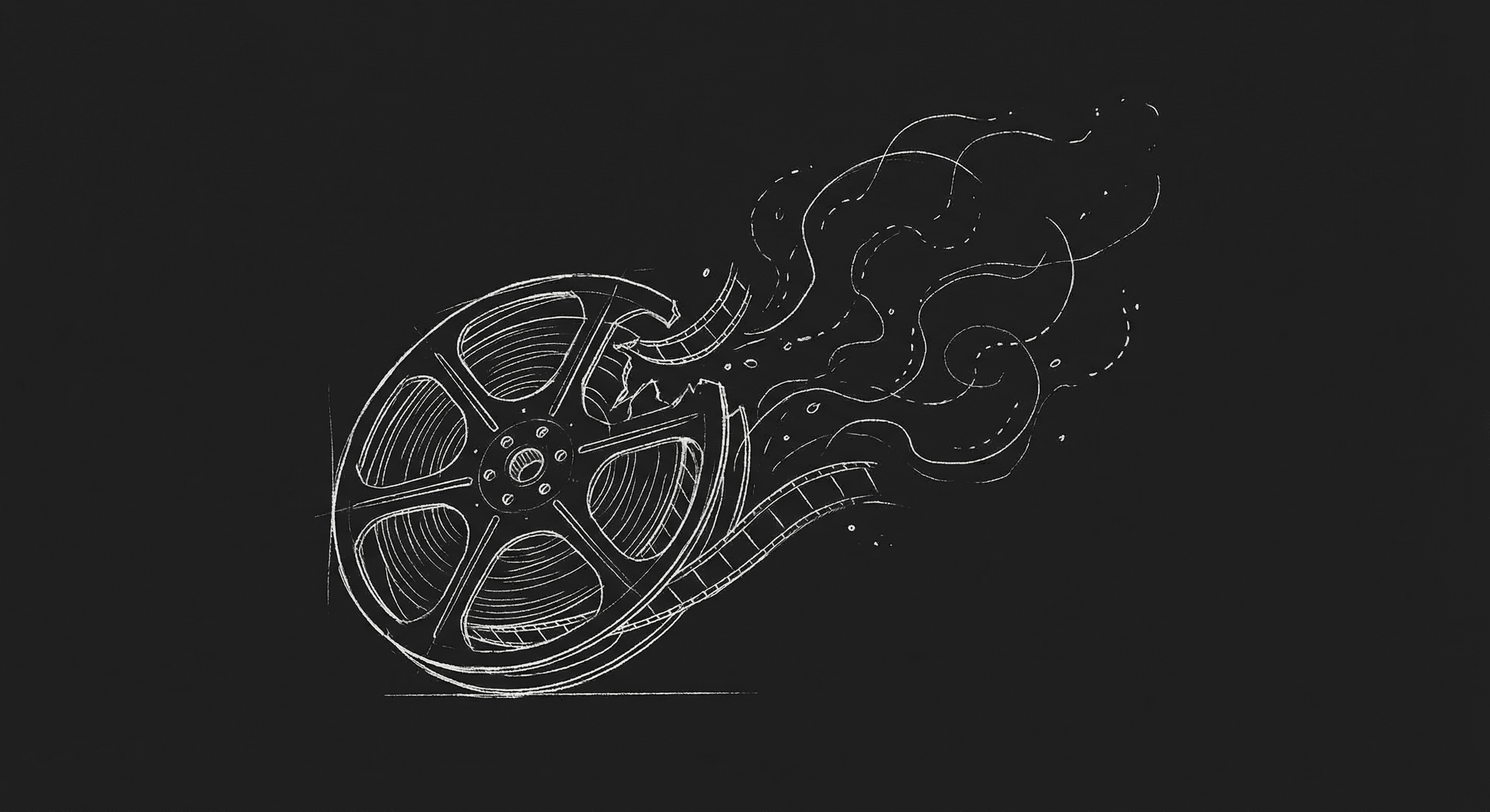 Flashbacks: film reel dissolving into memory