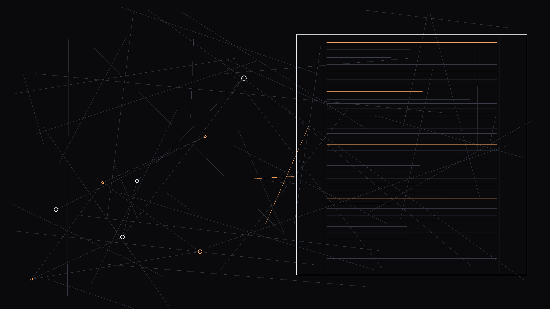 A comparison showing overdone vs subtle drunk stage directions; dark mode technical sketch, thin white lines on black background