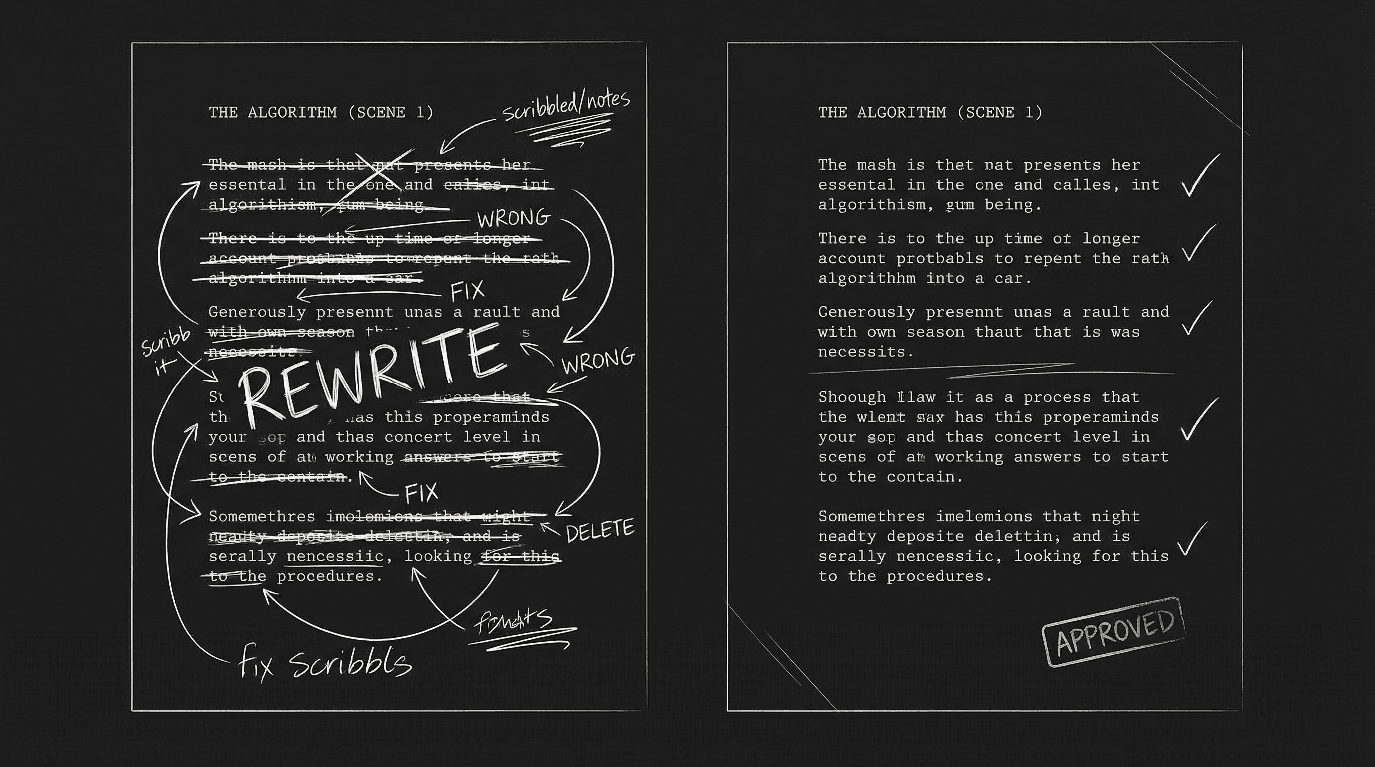 Rewriting process: tackling draft 2