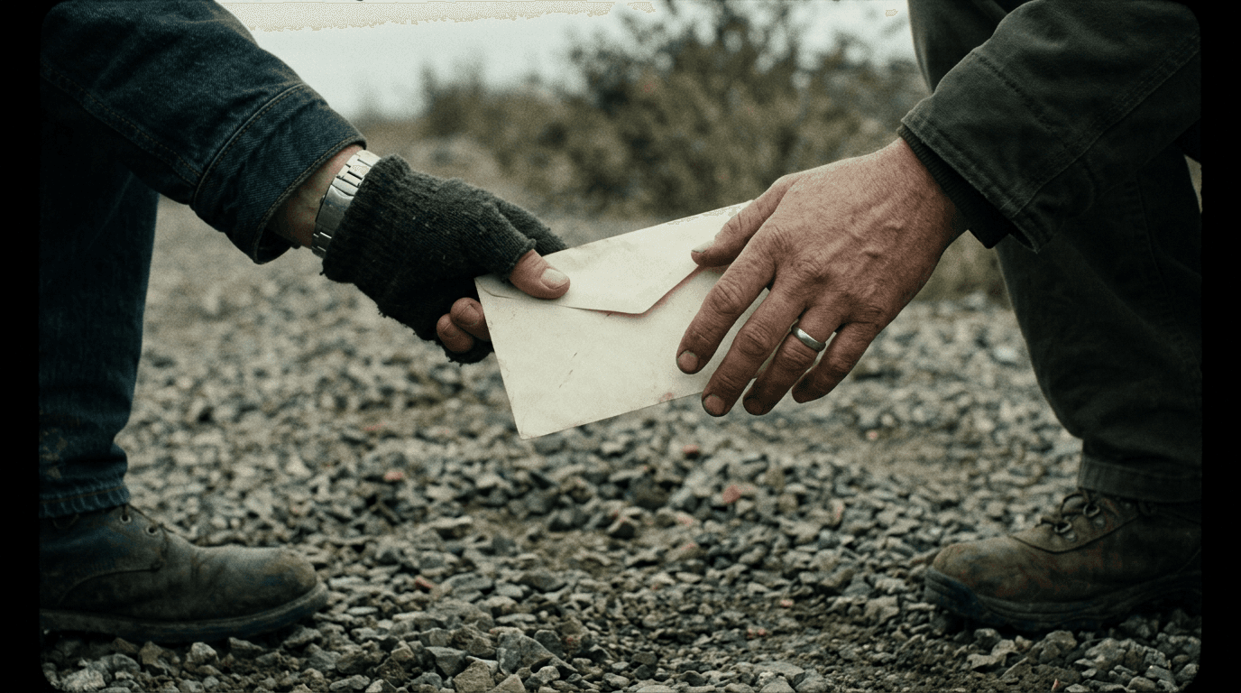 Cinematic workflow still, second angle, 35mm film grain