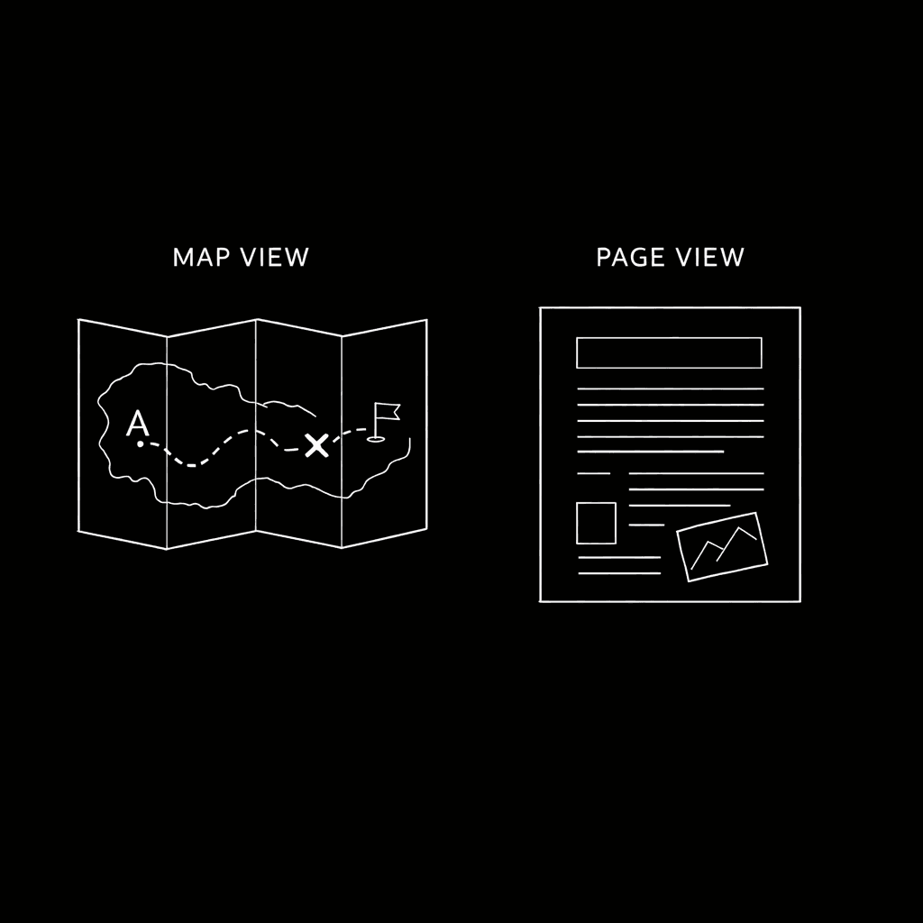 One story, two views: timeline and script as the same object; clarity without generation