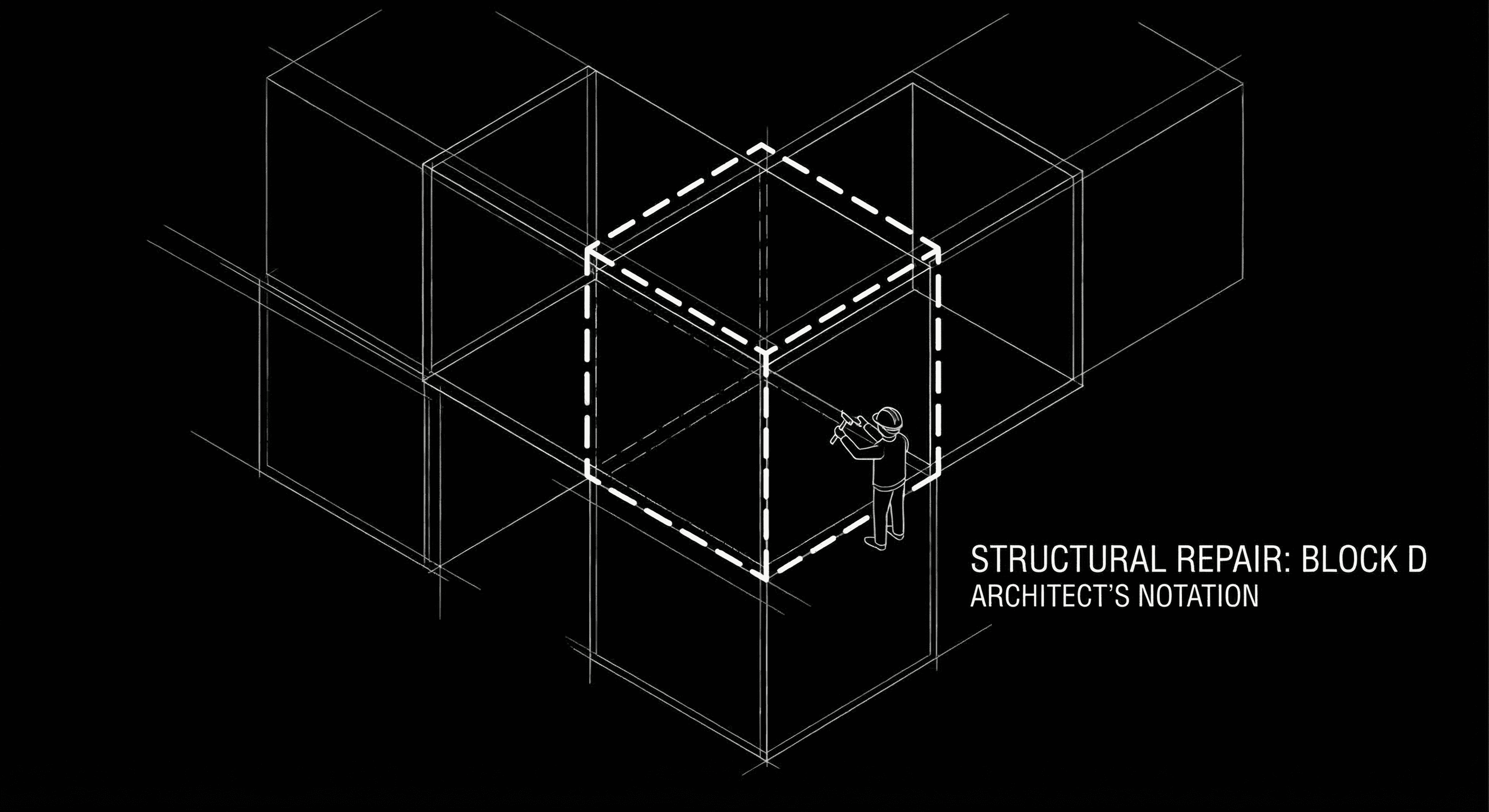 The Architect: timeline with one sequence highlighted and a structural suggestion,no generated text, only shape